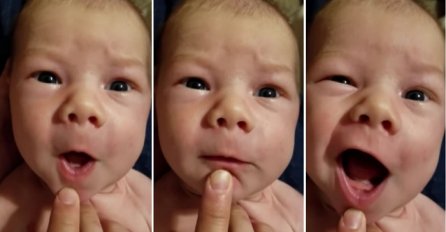 Beba koja će vam popraviti dan: Poslušajte kako "pjeva" prazničnu pjesmu (VIDEO)
