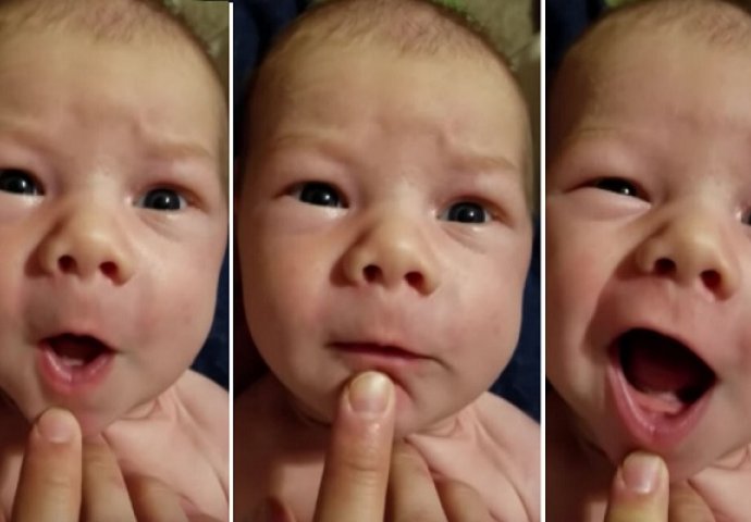 Beba koja će vam popraviti dan: Poslušajte kako "pjeva" prazničnu pjesmu (VIDEO)