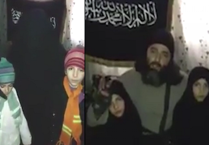 Potresno ispiranje mozga: Džihadisti se oprostili od svojih kćeri i jednu poslali u samoubilačku misiju! (UZNEMIRUJUĆI SNIMAK)