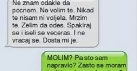 Pakuj se i iseli se: Mama ljuta kao pas poslala poruku na krivi broj! 