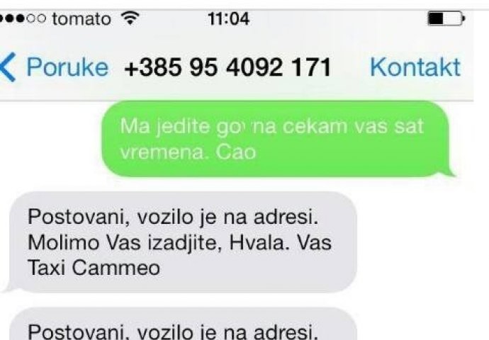 Javili mu da je vozilo stiglo na adresu, a nastavak dopisavanja je urnebesan!