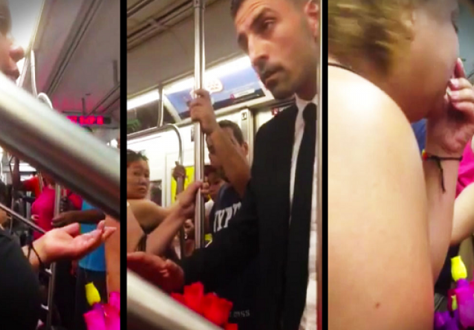 Prodavala je ruže u podzemnoj željeznici, ono što je bogati mladić uradio ostavilo ju je u suzama (VIDEO)