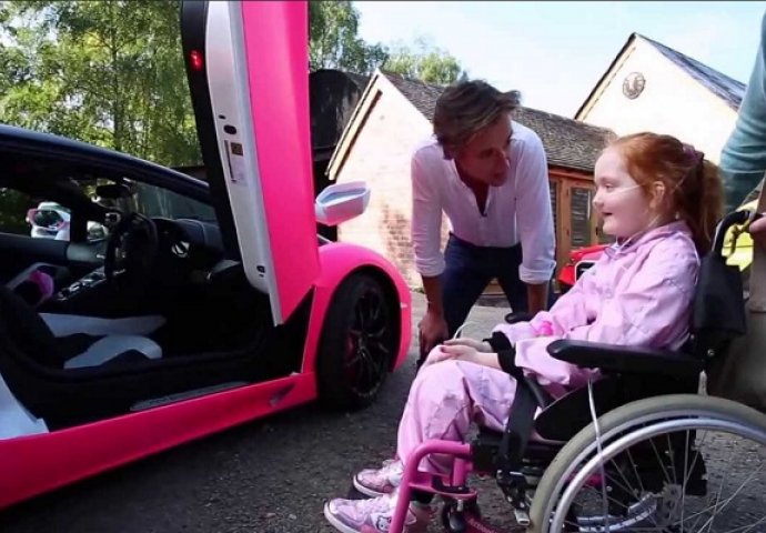 Ispunio želju bolesne djevojčice da vozi pink Lamborghini Aventador (VIDEO)