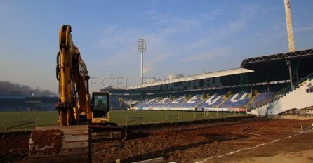 Obustavljeno izvođenje građevinskih radova na Stadionu Grbavica