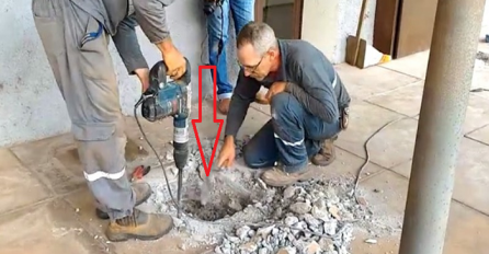 Čuli su čudne zvukove ispod svojih nogu: Kada su počeli bušiti beton, uslijedio je šok (VIDEO)