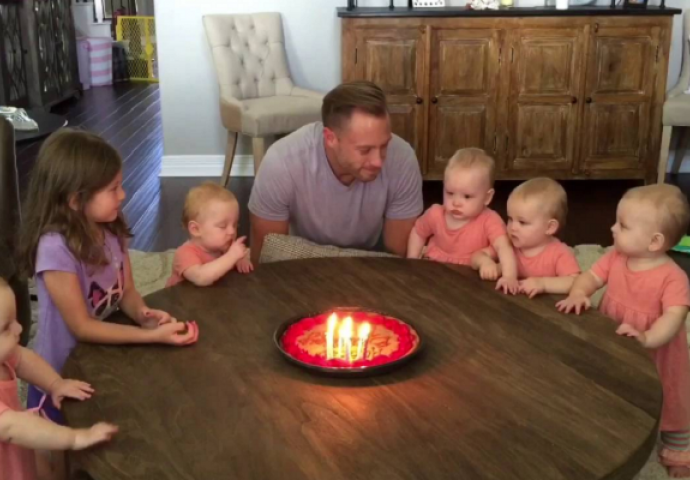 Tata je ugasio rođendansku svijeću, ali obratite pažnju na reakciju kćerke pored njega (VIDEO)