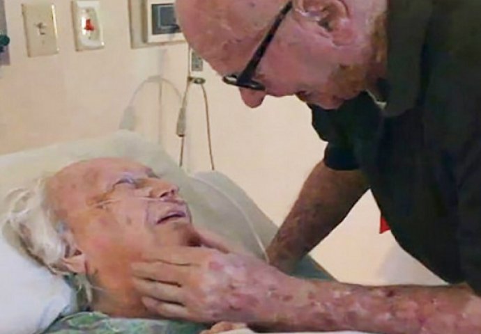 Nakon 73 godine braka, gledali su se u oči posljednji put i uputili riječi koje paraju srce (VIDEO)