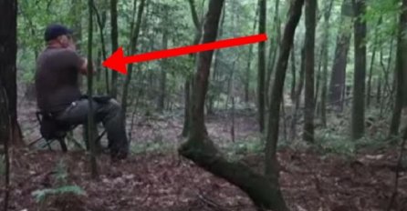 Lovac u šumi urlao poput kojota ne znajući da će dobiti strašan i jeziv odgovor (VIDEO)