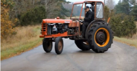 On je glavna faca u selu: Napravio najbrži traktor na kojem mu svi zavide (VIDEO)