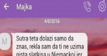 Stiže tetka iz Njemačke, a mama zabranila slatkiše zbog ovoga