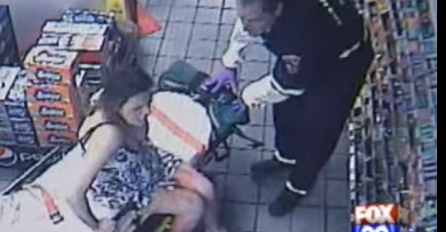 Otišla je sama u toalet na  benzinskoj pumpi a vratila se sa novorođenčetom u rukama, i potpuno šokirala radnike (VIDEO)