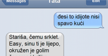 Tata se ljuti, a sinu je sve ravno do mora