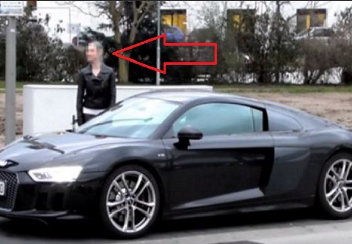 Pogledajte šta joj je uradio: Prvo ga je hladno odbila dok nije vidjela Audi R8 (VIDEO)