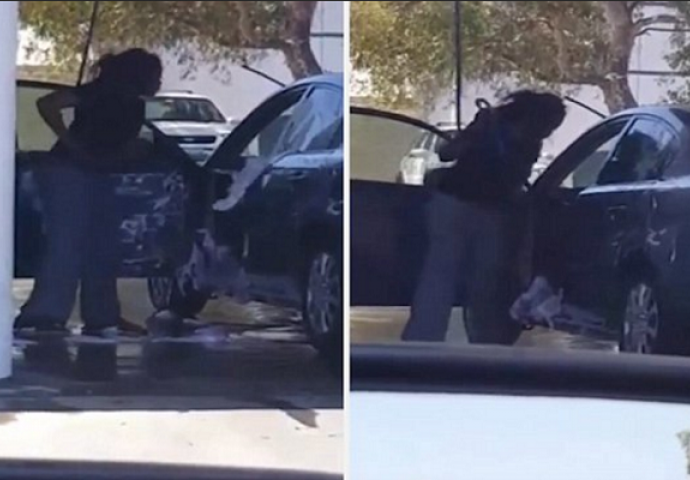 Kada vidite kako ova žena pere unutrašnjost automobila, past ćete sa stolice (VIDEO)