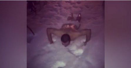 Ako je zima, nije lav: Cecin brat se bez odjeće valjao po snijegu! (VIDEO)