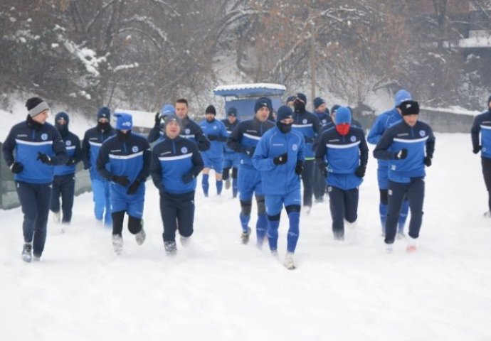 Fudbaleri Željezničara obavili trening na Grbavici