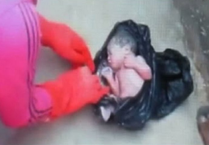 Napušteno novorođenče pronađeno u plastičnoj vrećici za smeće, šokiralo je ove mještane (VIDEO)