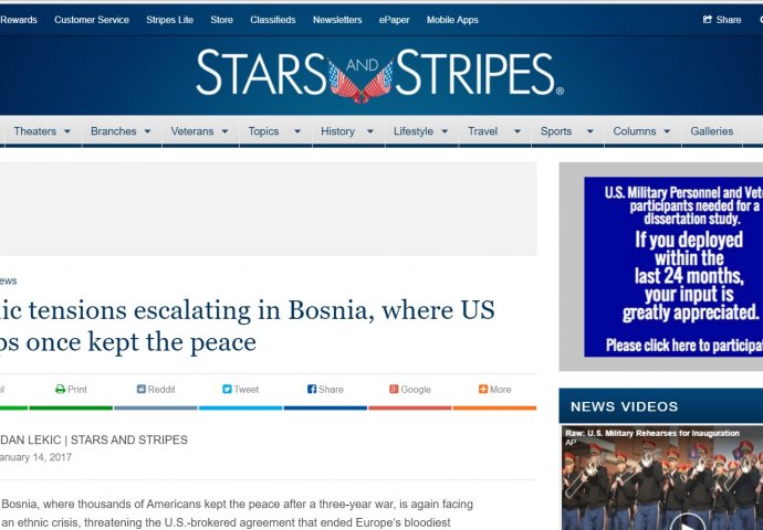 Američki vojni magazin: Dodik prijeti miru koji su čuvale hiljade naših vojnika i koji je ojačao ulogu NATO-a!