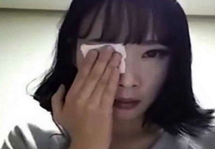 Skinula je šminku sa polovine lica, a krajnji rezultat će vas ostaviti bez teksta (VIDEO)