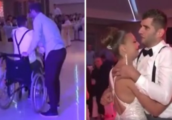 Mostarac pokazao šta znači upornost: Ustao iz invalidskih kolica da otpleše ples na sestrinom vjenčanju i sve rasplakao (VIDEO)