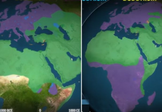 Mapa otkriva kako se religije šire svijetom: "Zelena" se širi munjevito i to je mnoge zabrinulo! (VIDEO)