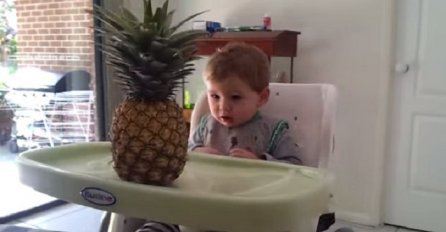 Stavio je ananas ispred svog malog djeteta: Pripremite maramice, brisat ćete suze s lica (VIDEO)