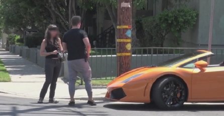 Sponzoruša i Lamborghini: Pogledajte kako je reagovala kada je saznala da auto nije njegov (VIDEO)