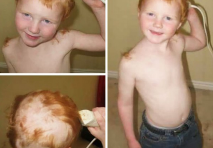 Šta se desi kada dijete poželi da bude sam svoj frizer? Krajnji rezultati su kajanje i smijeh  (FOTO)