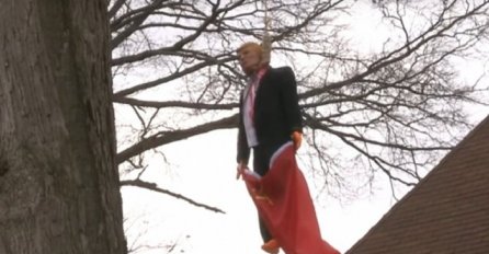  Američki veteran u dvorištu "objesio" Trumpa sa sve zastavom SSSR-a!   
