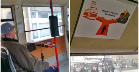 Pogledajte urnebesni "pokušaj reklame" u vozilu GRAS-a: Šta nam poručuje plakat iz sarajevskog trolejbusa!?