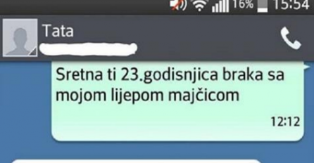 Tata izdržao: Čestitala mu kćerka godišnjicu braka, a on joj je objasnio kako stoje stvari