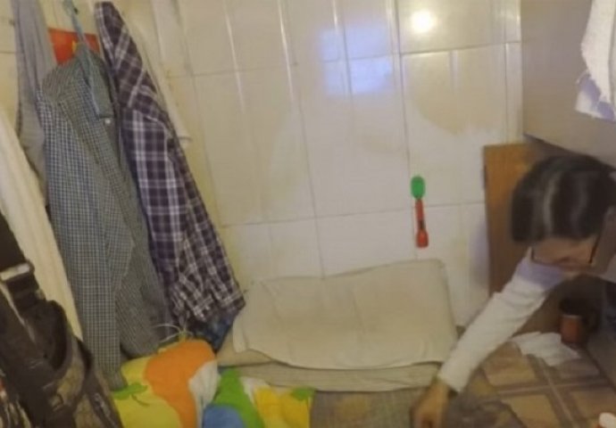 Živi u stanu veličine mrtvačkog sanduka: Jedva može da legne i diše, a kirija je sramotna (VIDEO)