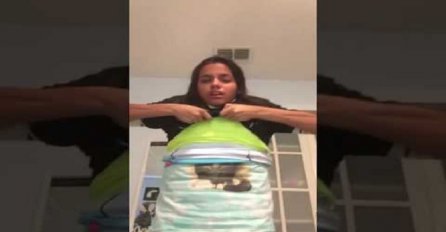 Ona je dokaz da ljudska glupost nema granica nakon što je obukla 100 majica na sebe (VIDEO)