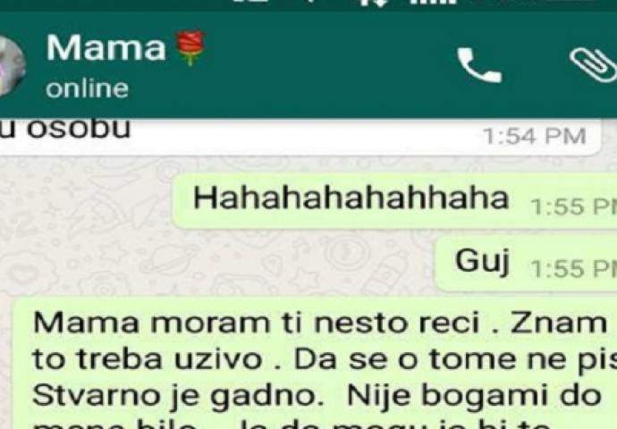 Ovakve stvari se ne govore na chatu: Mama, moram ti nešto reći, znam da je gadno!