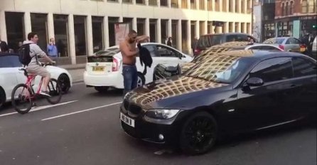 Mislio je da je opasan ako vozi BMW ali naletio je na goreg od sebe (VIDEO)