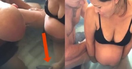 Kupala se zajedno sa suprugom u gumenom bazenu: Kada je pogledala u ogledalo, naprosto se iznenadila (VIDEO)