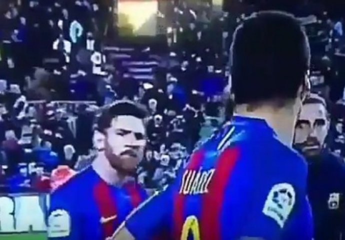 Ljut kao ris: Pogledajte reakciju Messija nakon što je Suarez dobio crveni karton