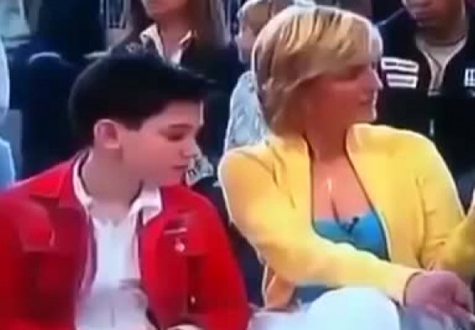 Dječak koji je pario oči nad grudima hrvatske pjevačice, do suza nasmijao holivudskog glumca! (VIDEO)