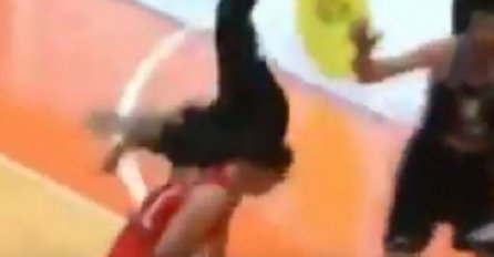 Težak pad Vanje Marinkovića! Napravio salto i pao na leđa! (VIDEO)