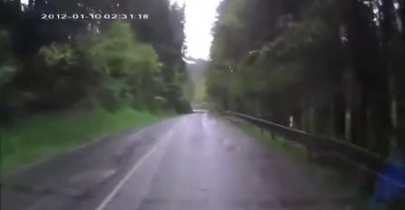 Vozio se sa svojom suprugom zabačenom cestom kroz šumu, ono što je doživio ovaj par ne viđa se ni na filmovima (VIDEO)