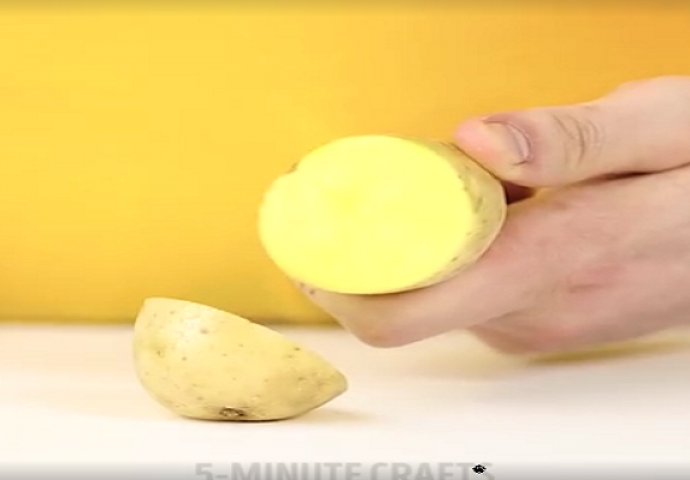 Isjekao je krompir na pola i riješio veliki problem sa sijalicom koji svi imamo (VIDEO)