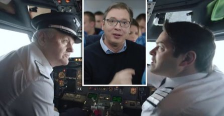 Piloti se tuku, avion pada, putnici vrište: Pogledajte Vučićev prvi spot u kampanji za predsjednika (VIDEO)
