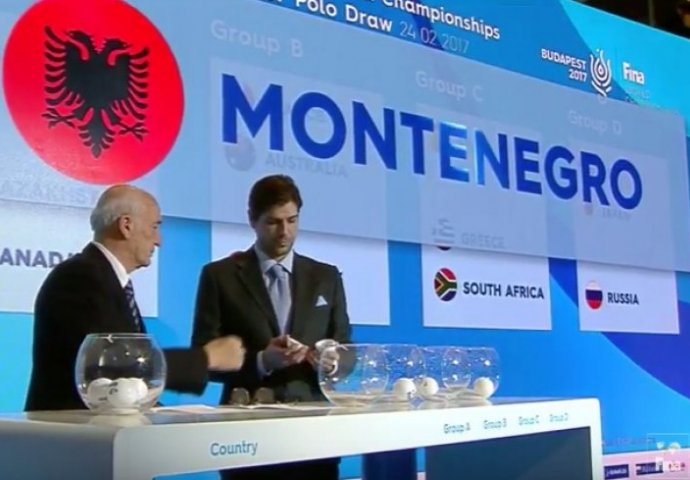 Na žrijebu za svjetsko prvenstvo predstavljeni sa zastavom Albanije