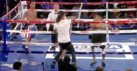 Bio je to sasvim običan boks meč, a onda je u ring utrčao jedan mladić iz publike i uradio ovo (VIDEO)