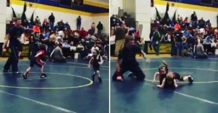 Dječak je trebalo da se suoči sa ovom djevojčicom, ali je od nje bježao koliko ga noge nose (VIDEO)