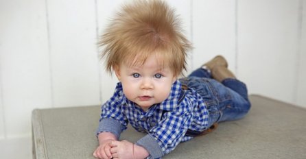 Svi su očarani frizurom malenog Olivera: Ima samo 5 mjeseci, a kosa mu NEKONTROLISANO RASTE! (FOTO)