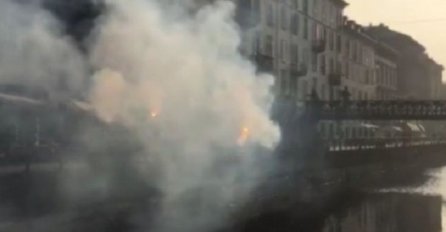 Milano već gori, Delije napravile bakljadu pred meč odluke u Evroligi! (VIDEO)