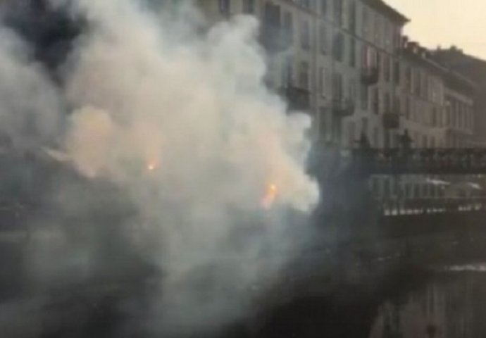Milano već gori, Delije napravile bakljadu pred meč odluke u Evroligi! (VIDEO)