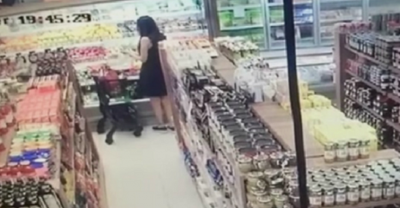 Žena u miru kupovala salatu usred oružane pljačke 