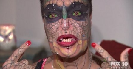 Pola čovjek, pola zmija: Ima rogove na glavi, tetovaže i oči smrti, želi da postane opasna mitska zvijer (VIDEO)